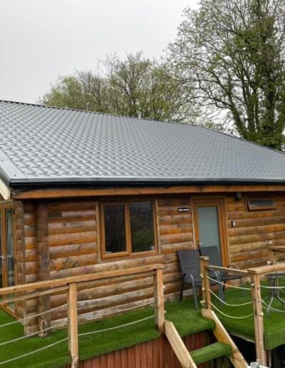 Tile effect roofing sheets